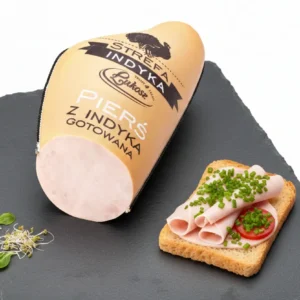 Pierś z indyka gotowana Łukosz Strefa Indyka w opakowaniu propozycja podania