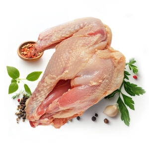 Surowe Mięso Kurczak Korpus z Skrzydłem