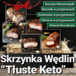 Skrzynka Kosz Prezentowy Swojskich Wędlin. Pomysł na prezent
