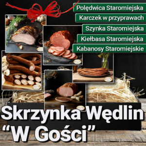Skrzynka Kosz Pomysł na Prezent Swojskie Wędliny