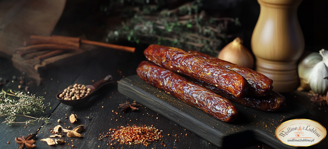 Naturalne Swojskie Kabanosy Wołowe w Jelicie Baranim