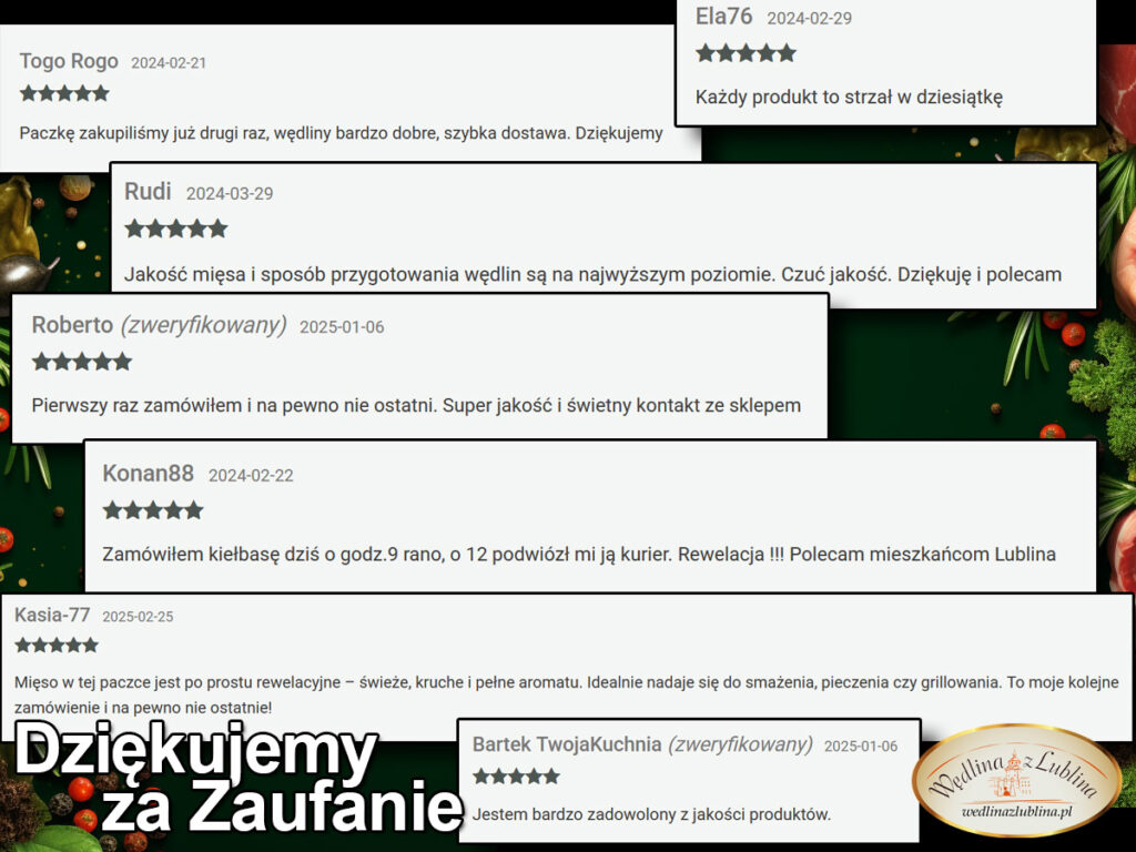 Opinie Klientów Sklepu Wędlina z Lublina