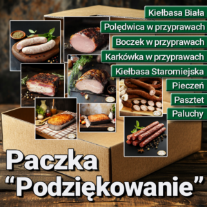 Paczka Pracownicza Podziękowanie – firmowy zestaw z tradycyjnymi wędlinami i pasztetem