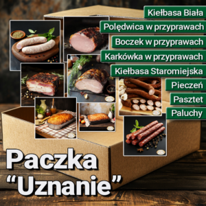Paczka Pracownicza Uznanie – prezent firmowy z wędlinami, pieczenią i pasztetem