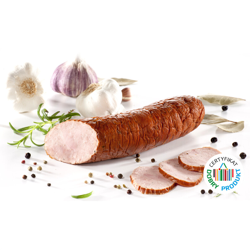 Rogal krakowski Bracia Dobrowolscy – wędzona i pieczona kiełbasa podsuszana.